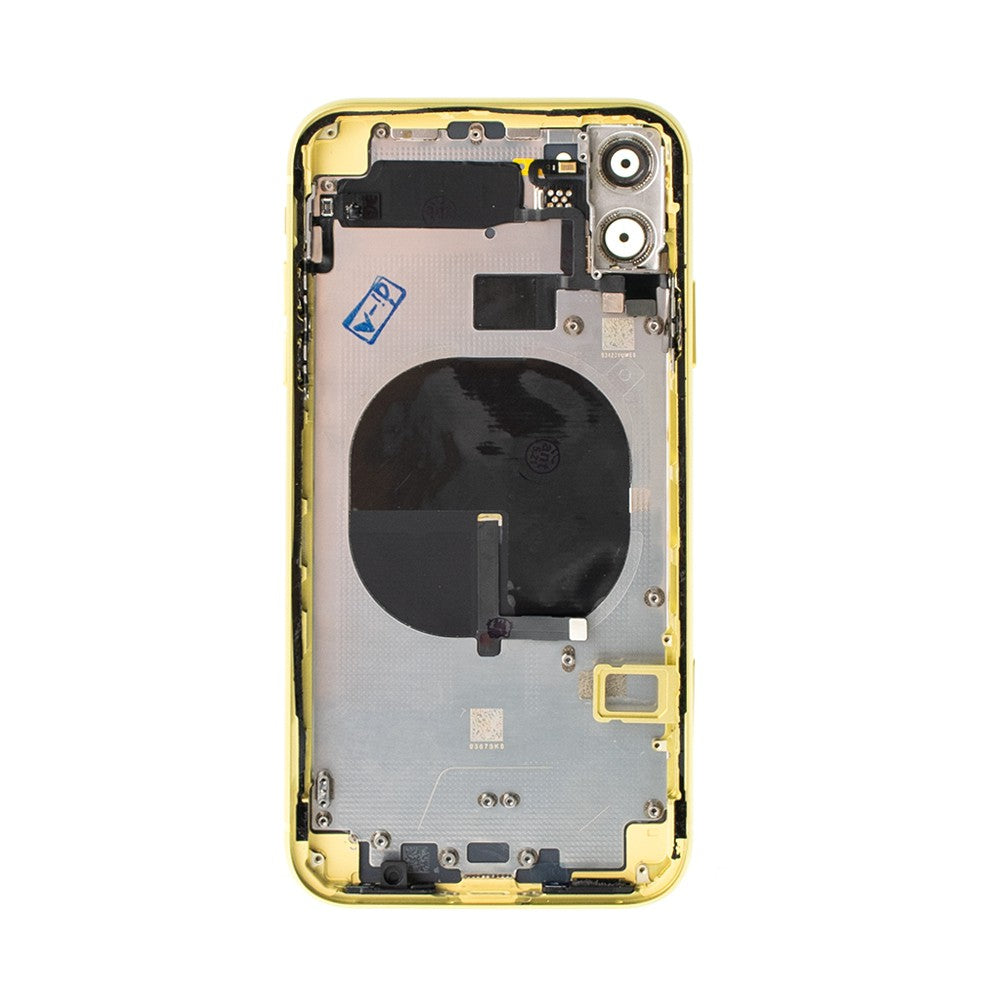 Rear Housing with Small Parts for iPhone 11 (Purple)-Yellow Rear Housing with Small Parts for iPhone 11 (Purple)-Yellow